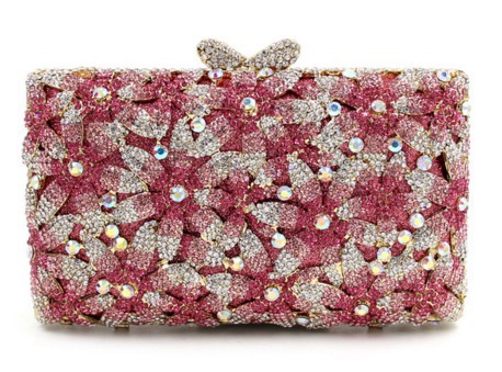 * Fábrica directa de taladro bolsas de cristal de metal bolsas de cena bolsas de diamante bolsas de mano bolsas de novia bolsas de diamante duro