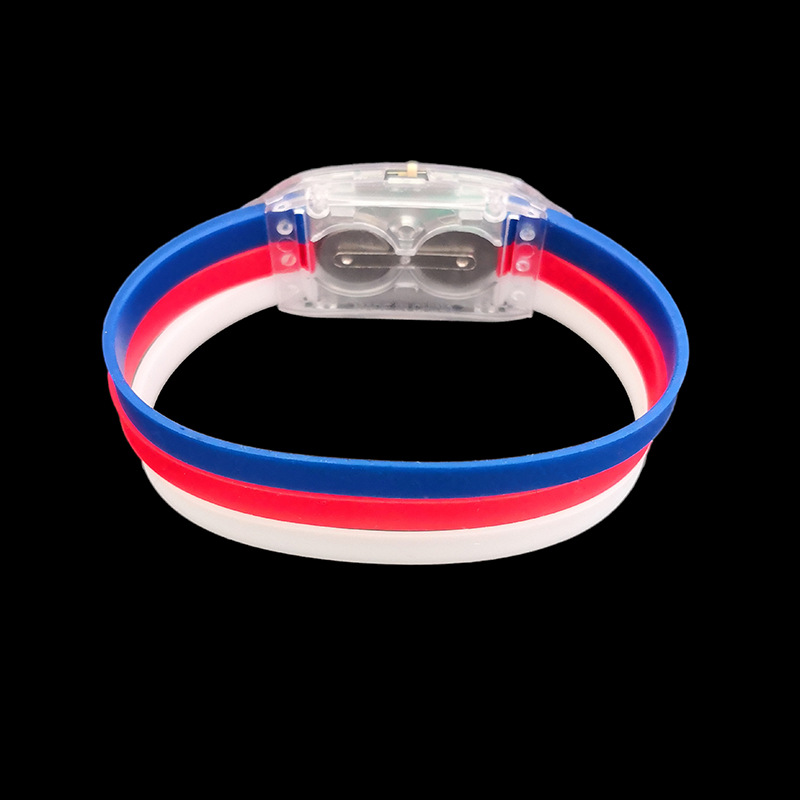 发光手环定制体育比赛活动演唱会荧光闪光手腕带酒吧蹦迪夜跑应援