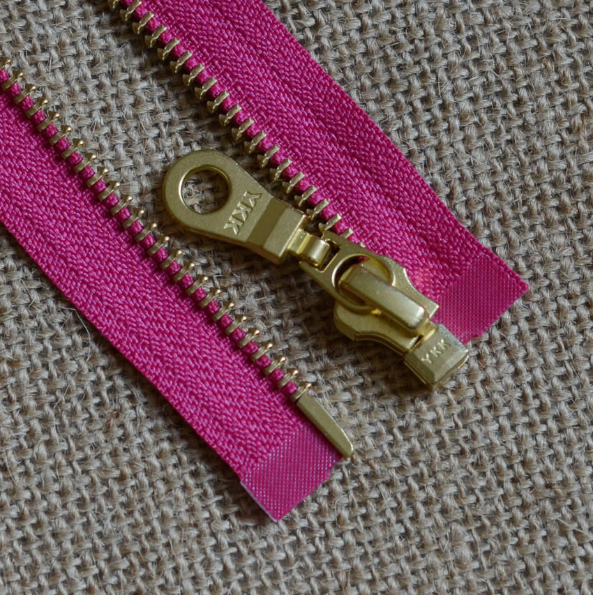 ykk金属拉链 5#金铜单 羽绒服外套拉链 原产拉链