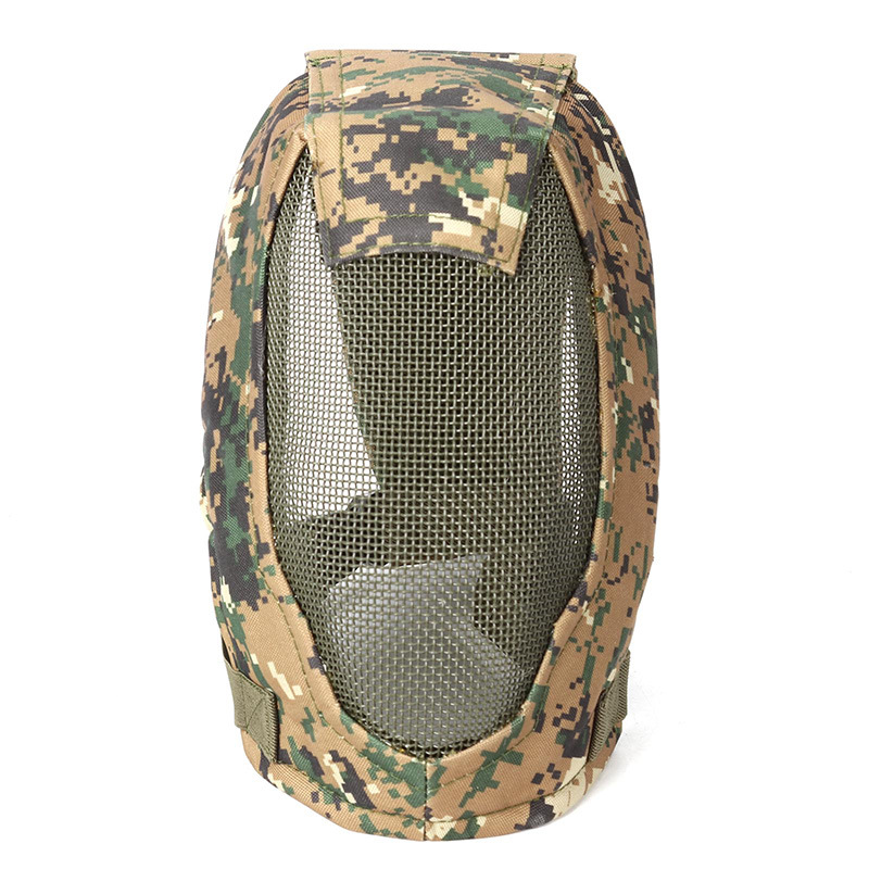 户外战术面具V3防护面具全脸包裹防护骑行面罩抗冲击可戴护目镜