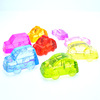 Acrylic beads, crystal, transport, children's colorful toy, with gem, handmade