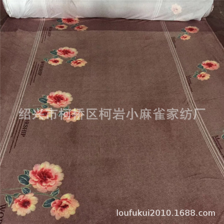 现货供应印花水貂绒 3D雕花南韩绒面料厂家供应 量大从优