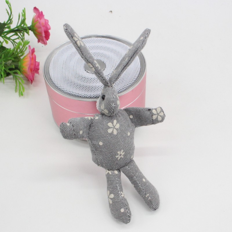 Floral denim light gray