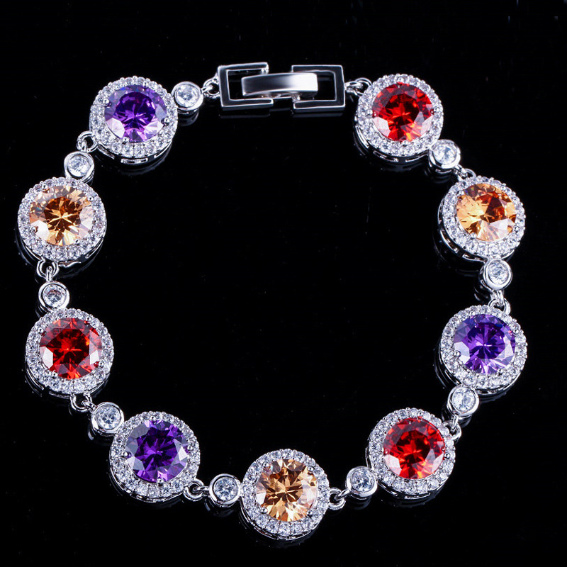 Title 1, Bracelet rond concentrique tendance en zircon p...