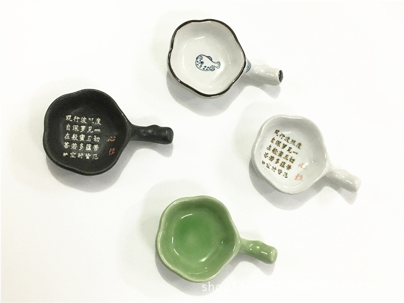 墨碟陶瓷 多功能陶瓷墨碟 水碟筆洗筆擱 梅花碟墨池 文房用品批發
