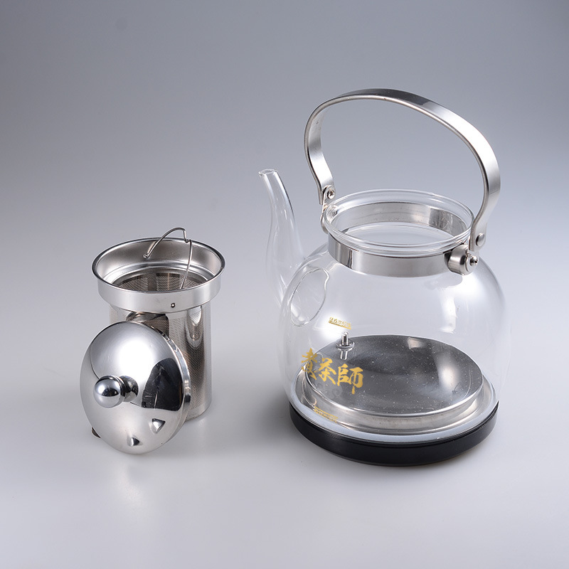 Glass electrothermal kettle intelligence Stainless steel Strainer lid Kettle teapot Office Health pot