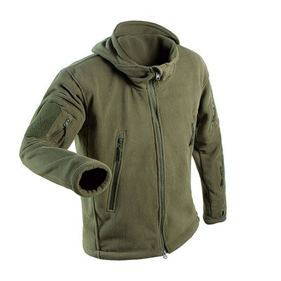 秋冬搖粒絨內膽抓絨衣雙面絨保暖開衫戶外休閑運動夾克連帽外套