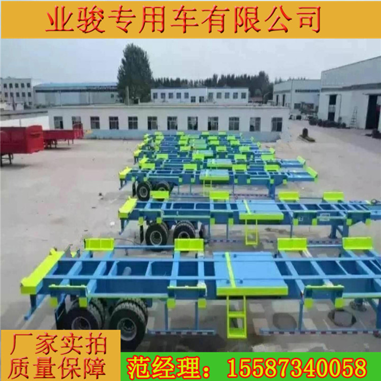 40英尺两桥港口车货物载重长三角港口拖车运输集装箱自卸车轻量化