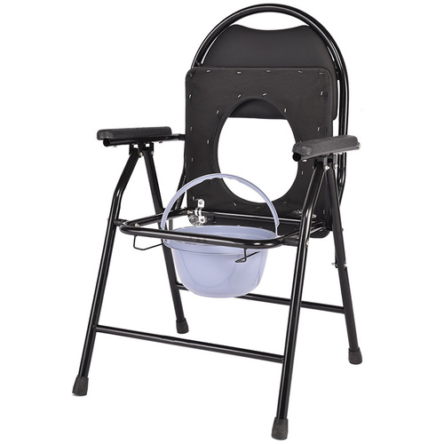 Foldable elderly toilet chair, portable potty for pregnant women, senior mobility toilet seat stool, adult-use household version