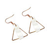 Fashionable triangle, organic earrings, rectangular accessory, European style, simple and elegant design
