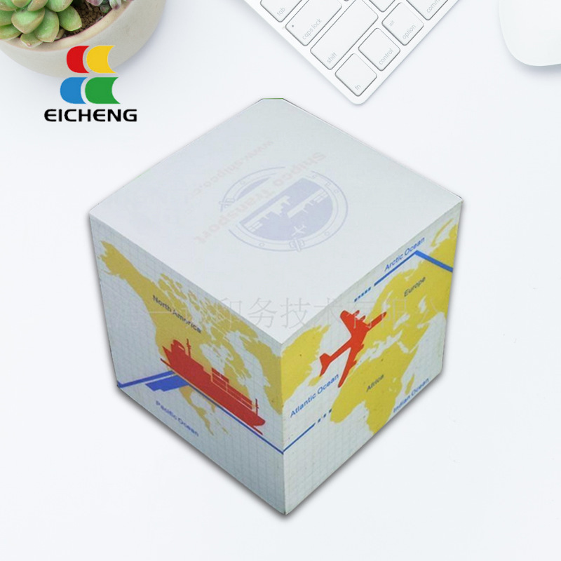 Manufactor Direct selling originality Scratch Pad Sticky enterprise customized side printing LOGO three-dimensional rotate Paper brick Customized