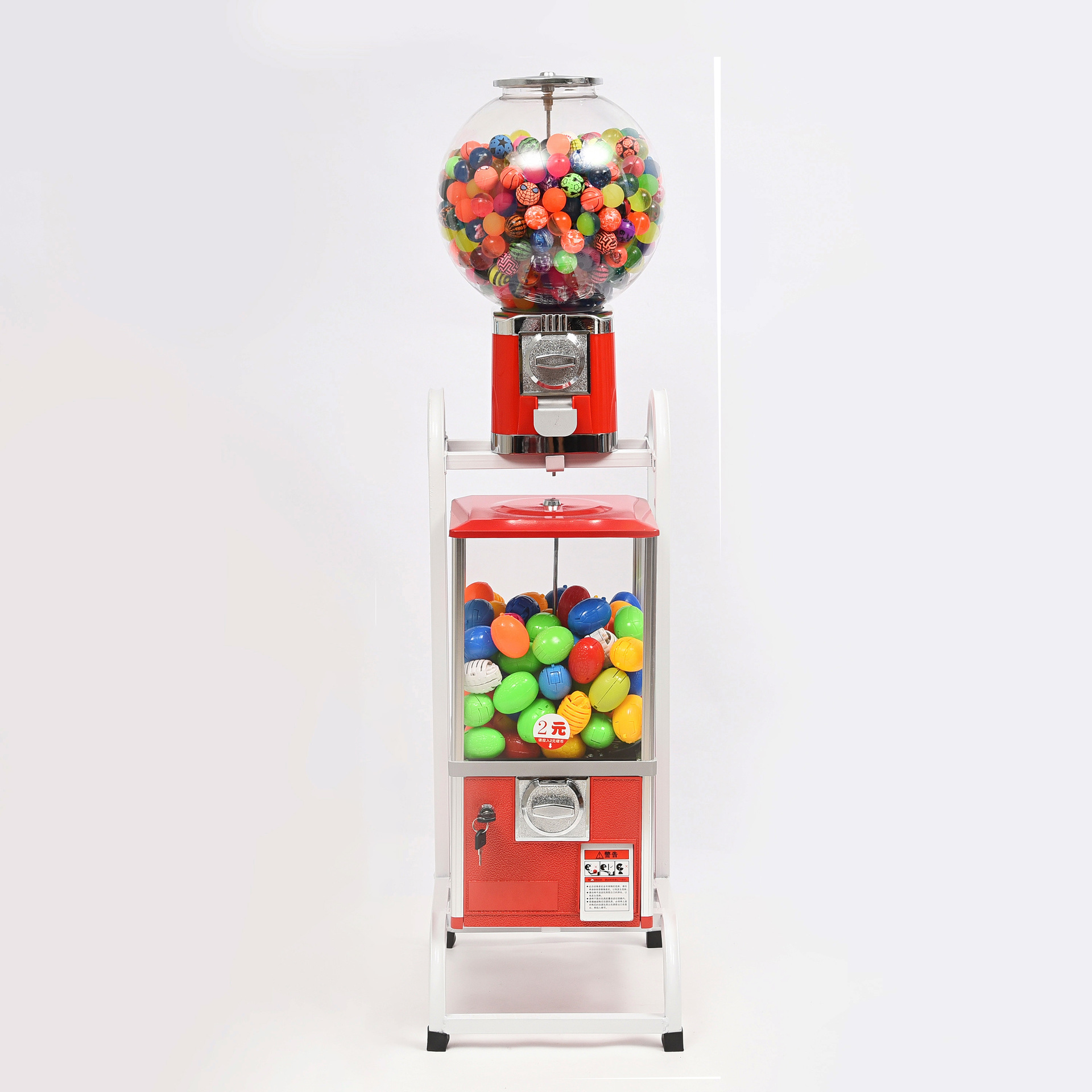 厂家双层扭蛋机 批发上圆下方扭蛋机趣味玩具商场乐园售货机