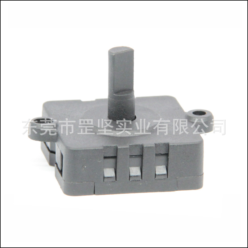 廠家罡堅(GANHAD)帶點動旋轉開關三檔 檔位旋轉開關 波段開關