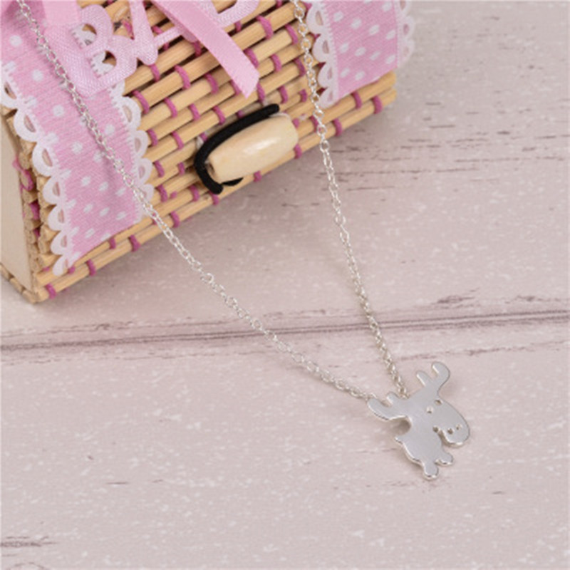 Pendant Necklace Environmental Plating Gold Silver Cartoon Fawn Clavicle Chain display picture 1