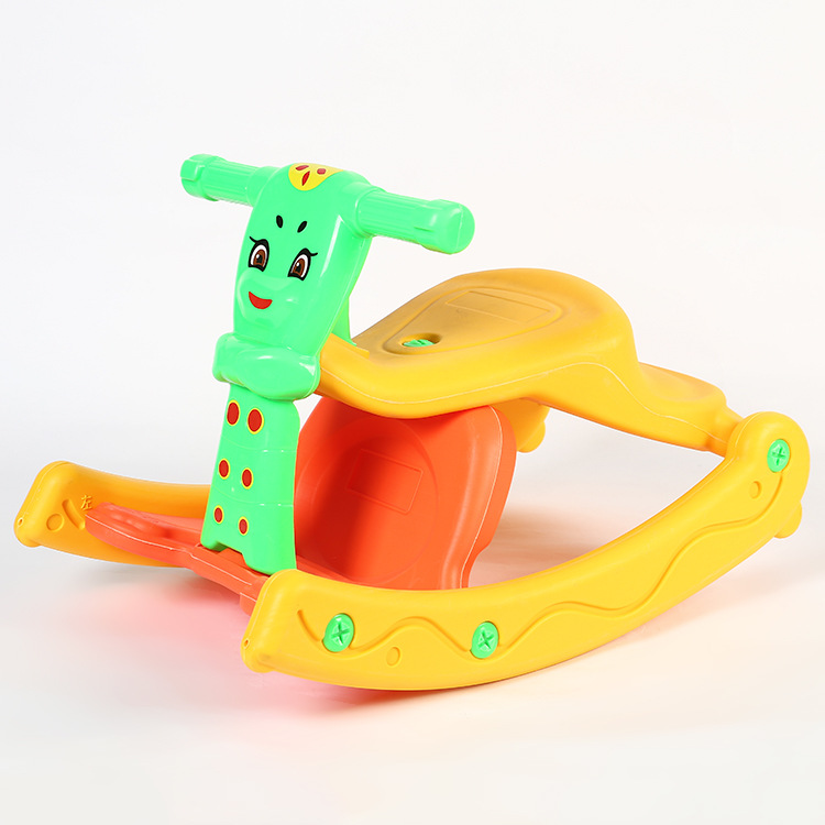 新款儿童音乐灯光摇摇椅二合一双用摇摆椅多功能趣味木马玩具批发详情图2