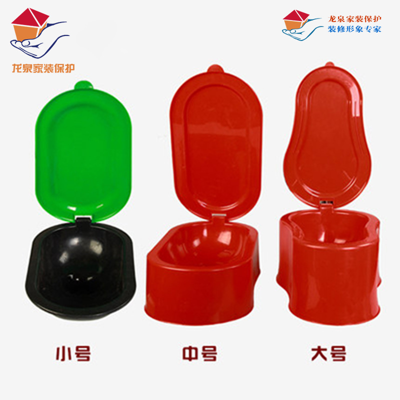 厂家直销一次性临时塑料蹲便马桶装修施工简易蹲便器可定制印字|ru