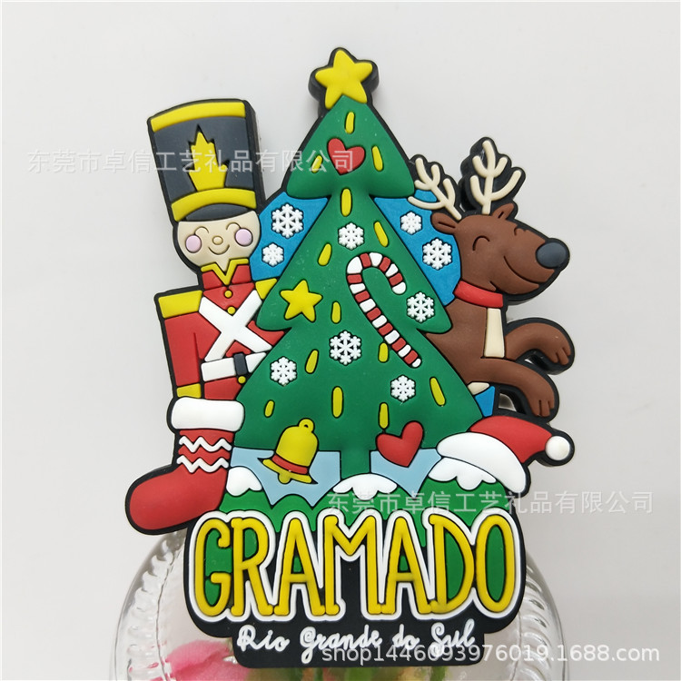 Diverse cartoon magnetic fridge magnet PVC from soft rubber