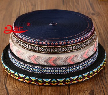 民族风织带电脑提花复古镶边箱包装饰 辅料箱包带服饰家居箱包鞋