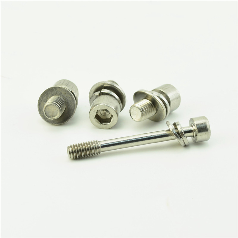 螺丝厂家 304不锈钢组合螺钉 不锈钢防水弹垫组合螺丝 外六角螺丝