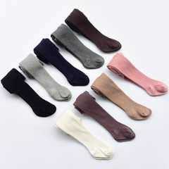 嬰兒豎條連體襪兒童連褲襪棉女童打底褲白色舞蹈襪寶寶棉襪批發