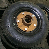 移动式升降机 电动液压升降平台 升降机专用配件 400-8实心轮胎