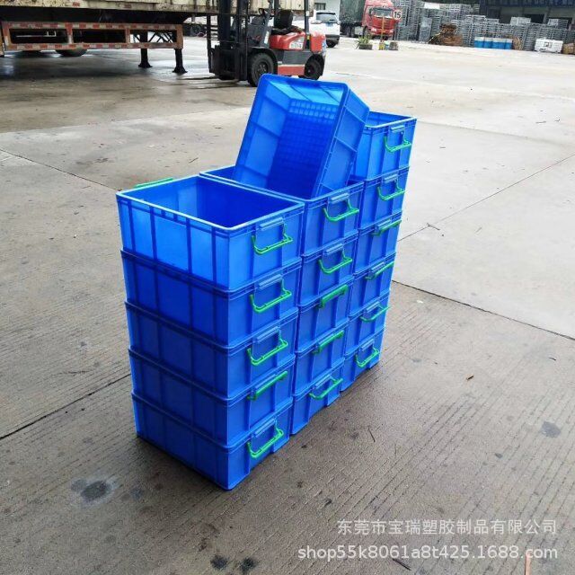 五金塑胶箱 仓储周转物料箱 加厚塑料防静电箱 车间流转注塑胶箱