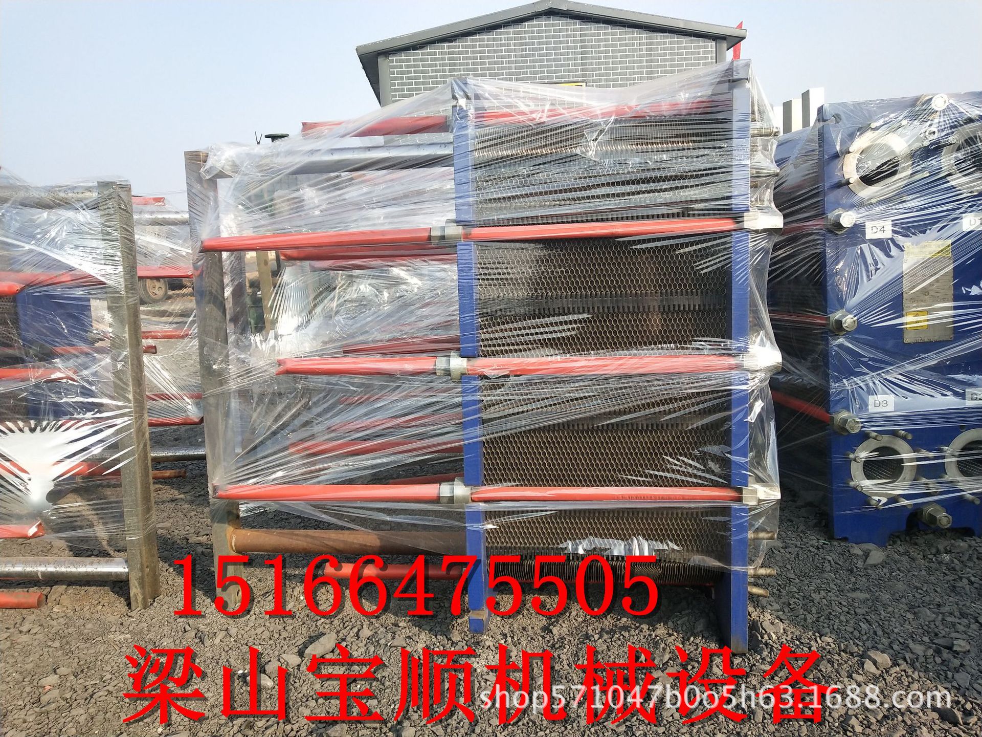 二手不锈钢换热器 120平方板式换热设备 316材质列管冷凝器