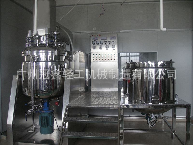 300L液压升降内外循环均质乳化机 洗面奶膏霜均质乳化锅 真空混合