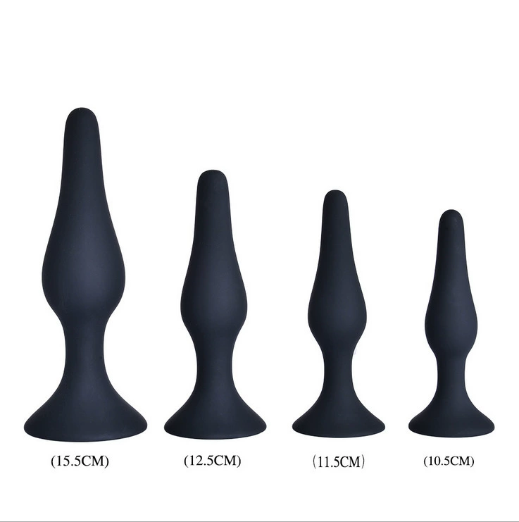 Adult sex products Silicone backyard anal plug women with masturbation toys three pieces of three -piece anal plug advanced manufacturers