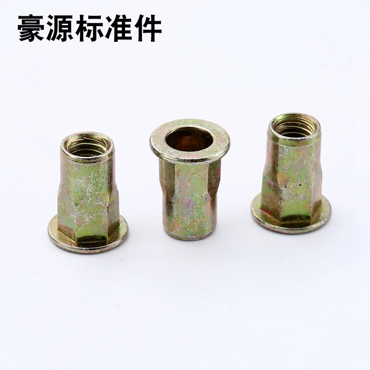 Оптовая Продажа с фабрики заклепка с плоской головкой M3-M20 шестигранник вытяжная заклепочная гайка нестандартные производители заклепочных гаек
