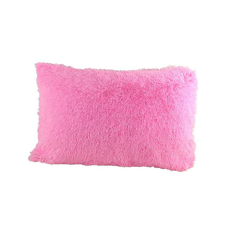 Winter plush pillowcase thick warm single pillowcase liner plush pillowcase_voghion.com