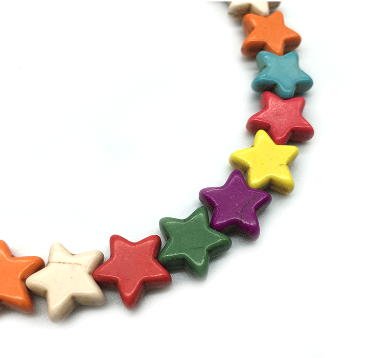 Colorful Popcorn Turquoise Cross Star Starfish Tortoise Diy Beads Material Wholesale Nihaojewelry display picture 3