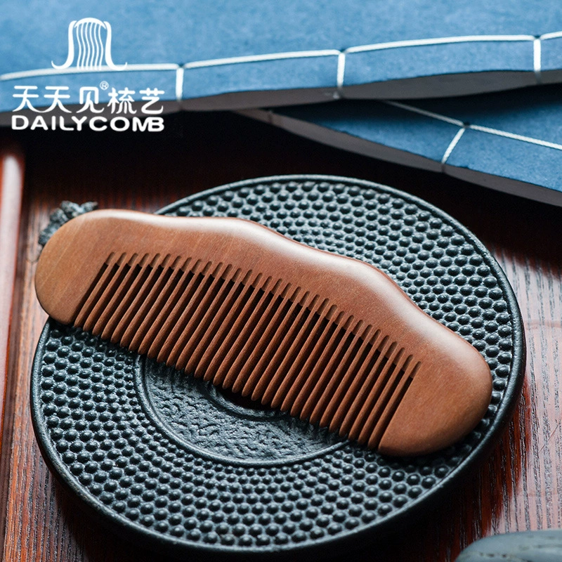 Повседневный гребень из натурального дерева Peachwood Comb, Sandalwood, Peachwood Comb, гравировка, источник, фабрика