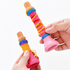 Factory direct sales wooden children's trumpet toys wooden whistle instruments infant educational early education