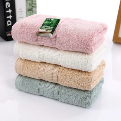 竹纤维毛巾厂家直销素色断档蜂窝面巾批发超市礼品吸水竹纤维毛巾