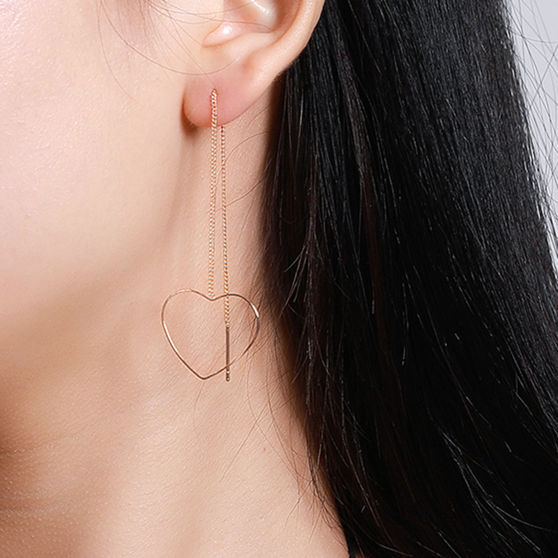5g Weight No Inlaid Inlay Material Earrings Classification Housewarming, Anniversary, Business, Wedding, Travel, Birthday, Festival Occasion Copper Material Geometric Pattern Women'S Gender Plating Design Gold, Silver Color Geometric Plating Copper No Inlaid Drop Earrings 16