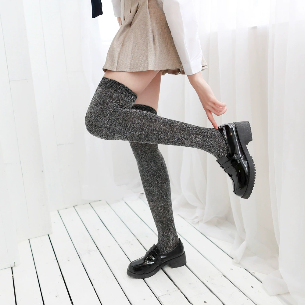 Летние ногти блестки sequins? Knee socks for elementary school students, high boots, 925 sample silver