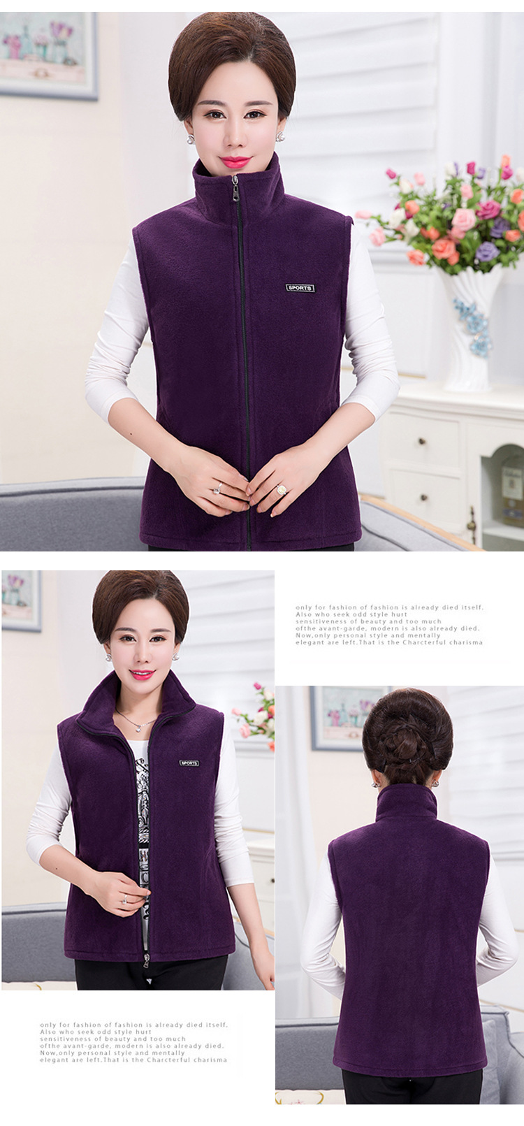 Gilet femme en Polaire polaire - Ref 3434668 Image 47