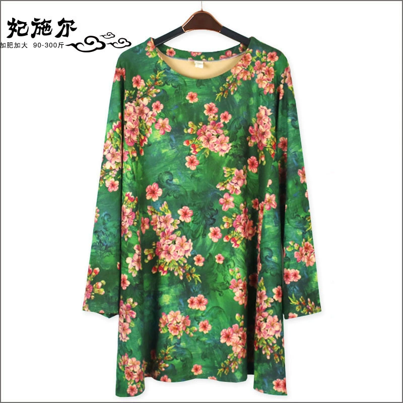 2020 Весенний Новый женский топ среднего и пожилого возраста, Женский Топ с девятью точками, большие размеры 10xl300кг, можно носить осенью и зимой