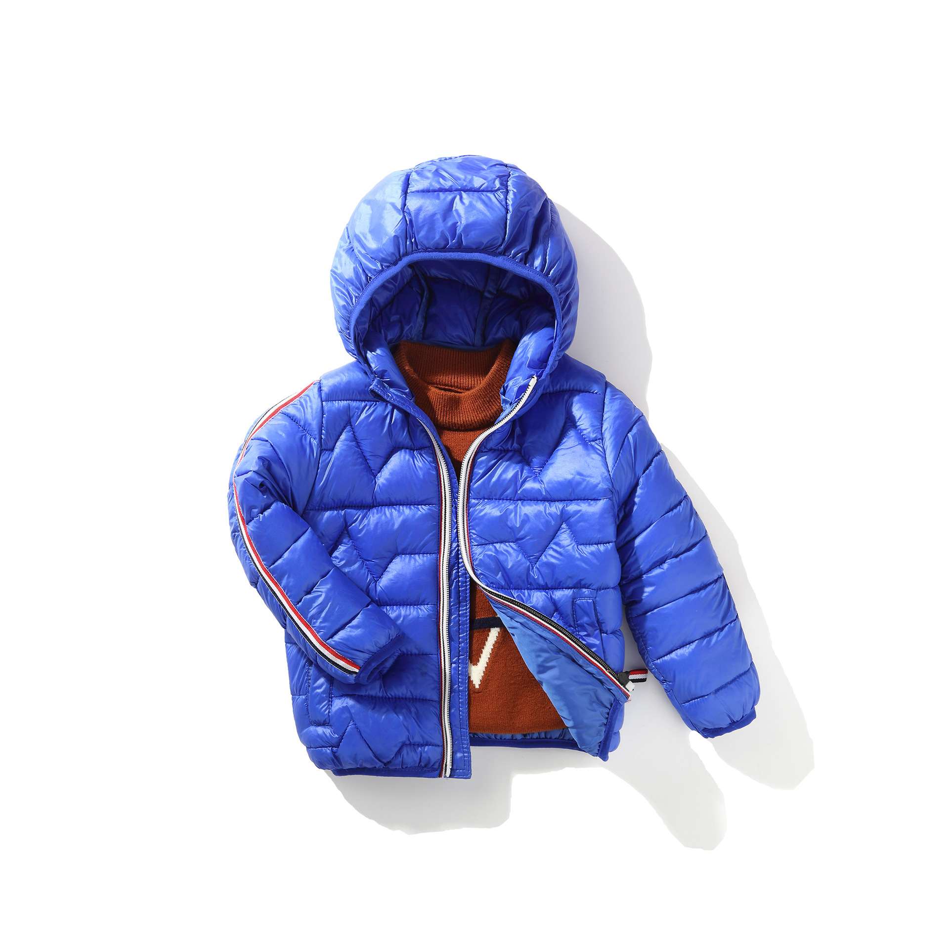 2018 New winter Children's clothing Boy Girls cotton children Light and thin Feather cotton have cash less than that is registered in the accounts baby cotton-padded jacket coat