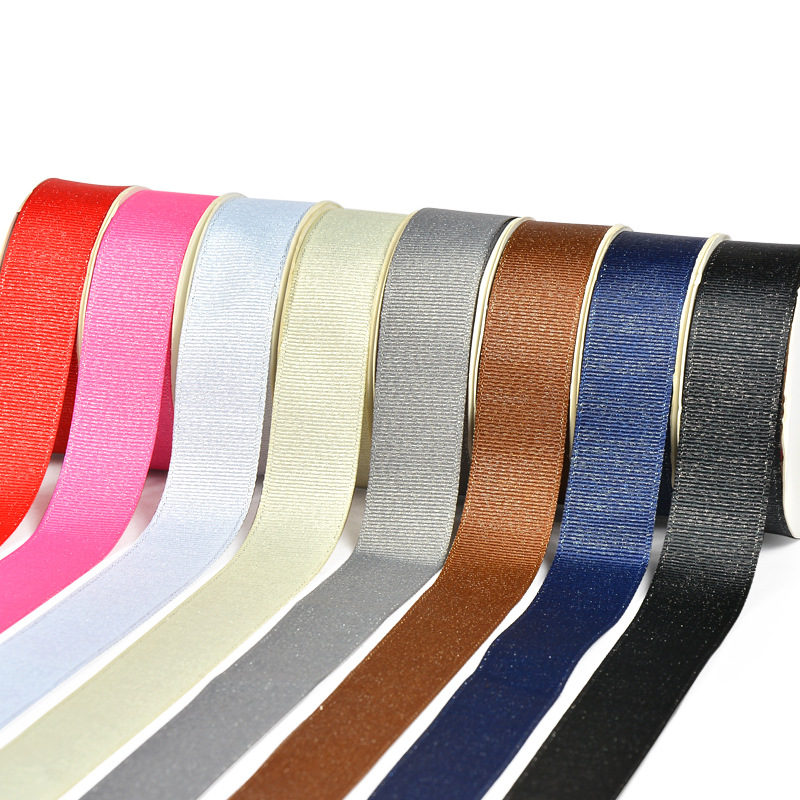 Yao Ming cinta al por mayor costilla plata trama cinta Ropa Accesorios de regalo embalaje accesorios de bricolaje color brillante Serie 3mm