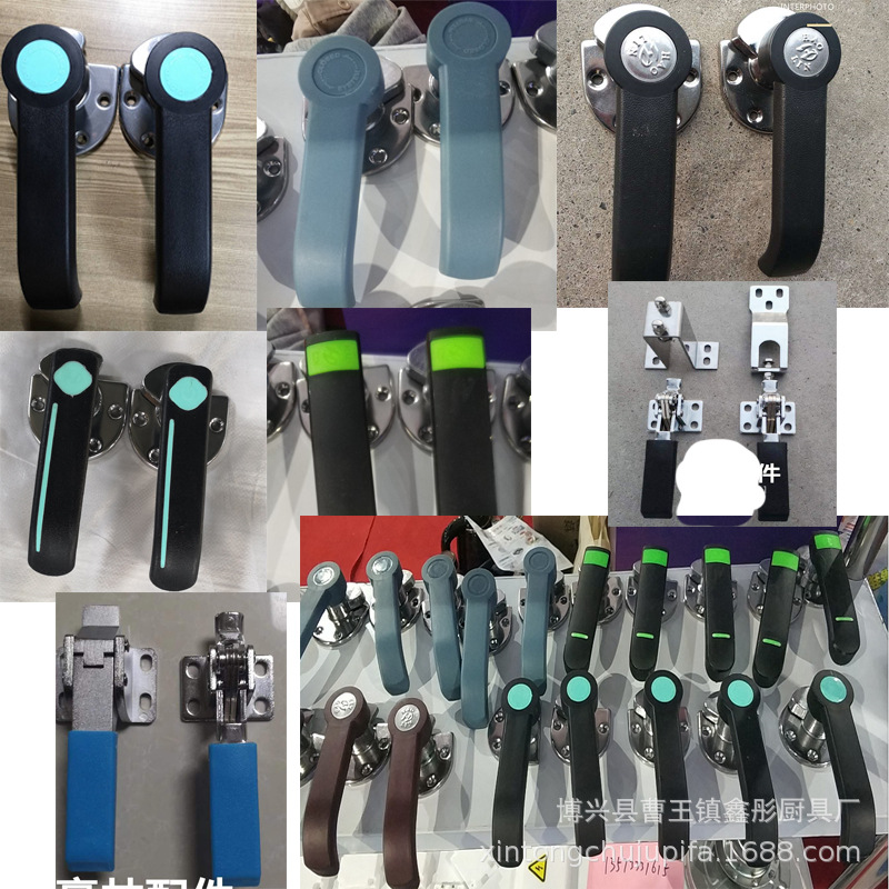 把手不锈钢蒸饭柜拉手旋转拉手冷库门把手烘烤箱拉手门锁批发|ru