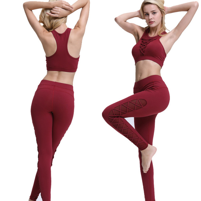 Quick-drying Yoga Suit Running Fitness Suit Two-piece Suit Women’s Quick-drying Yoga Sportswear Wholesale