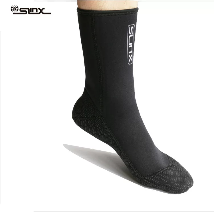 Дайв носки 3мм Slinx Super Bullet -Anti -Slip Dive Foot 蹼 Anti -grinding ankle So Mock Set увеличенные дайвинг носки