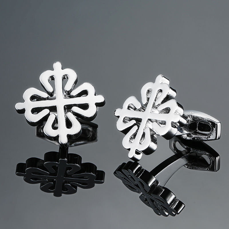 16g Weight Cufflinks Classification 1 Pair Quantity Business Occasion Copper Material Geometric Pattern Men's Gender Plating Design Business Style 1 Pair Business Geometric Copper Plating Men's Cufflinks 无