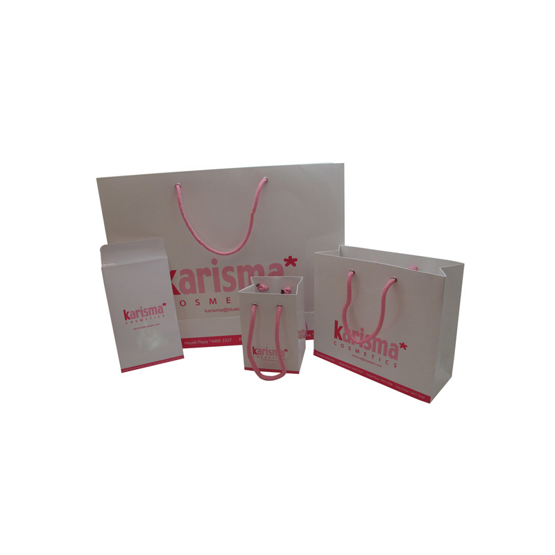 厂家印刷化妆品手提袋 化妆品包装纸袋 衣服打包纸袋