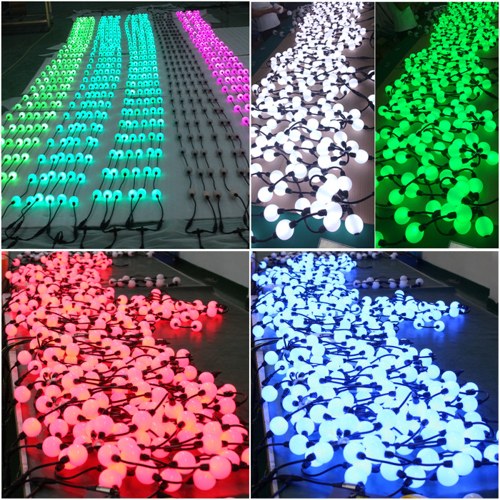 DMX RGB LED360度3D发光球 球形装饰灯 串窗帘灯 乳白3D球点阵球-阿里巴巴