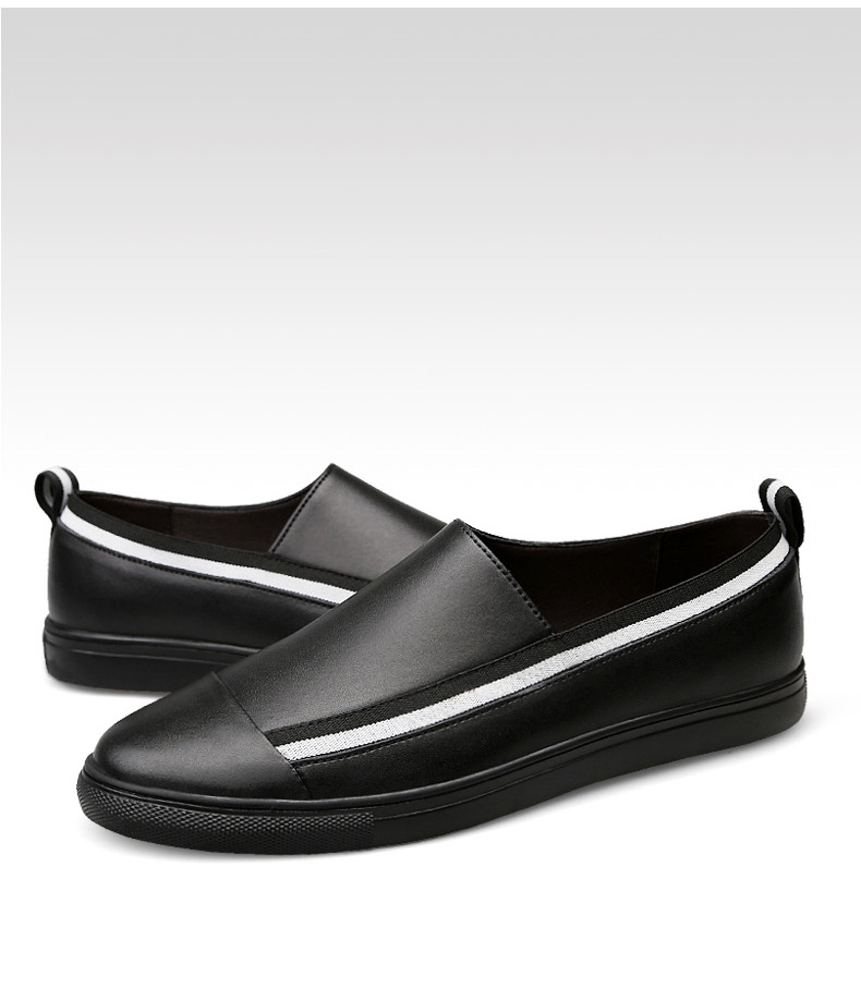Chaussures pour hommes Été Nouvelles chaussures en cuir de vache pour hommes Chaussures décontractées à la mode coréenne Chaussures grande taille_voghion.com