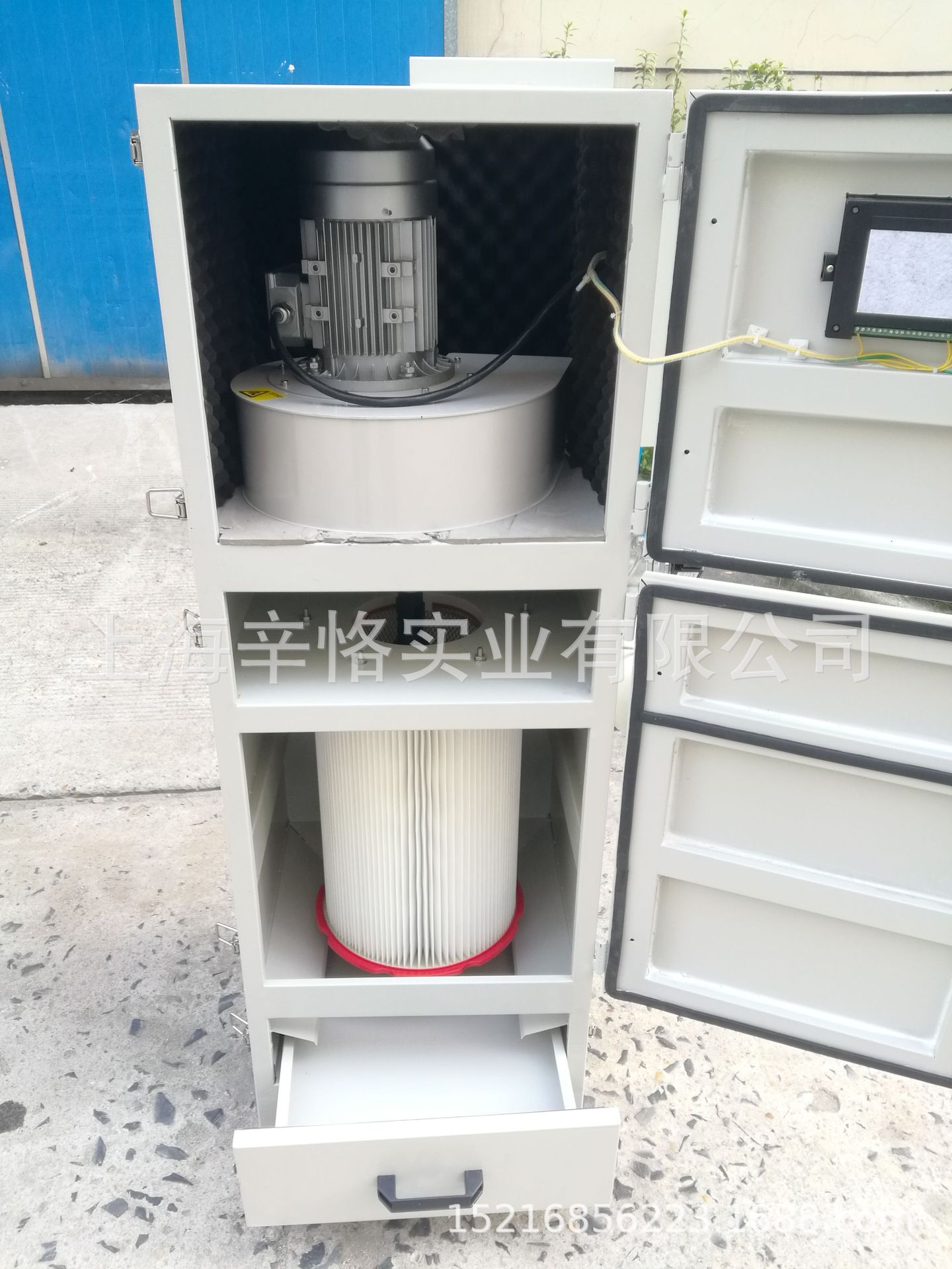 定制款强吸力工业除尘器 定时脉冲震尘工业除尘器 聚酯纤维滤芯|ms