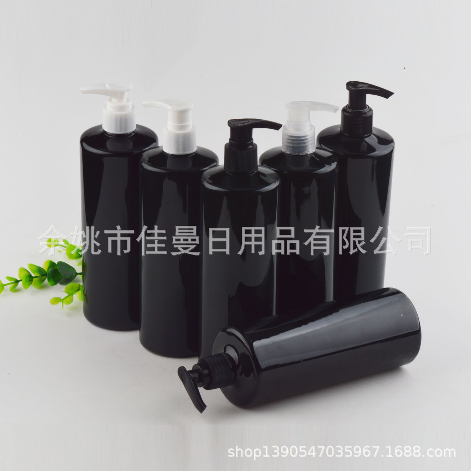 500ml毫升平肩螺旋泵瓶乳液分装瓶PET塑料瓶